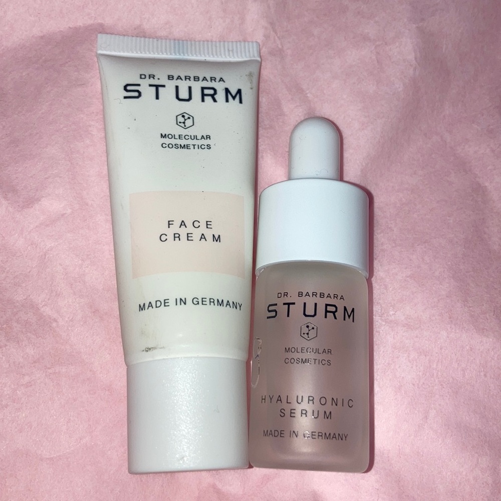 DR BARBARA STURM FACE CREAM HYALURONIC SERUM